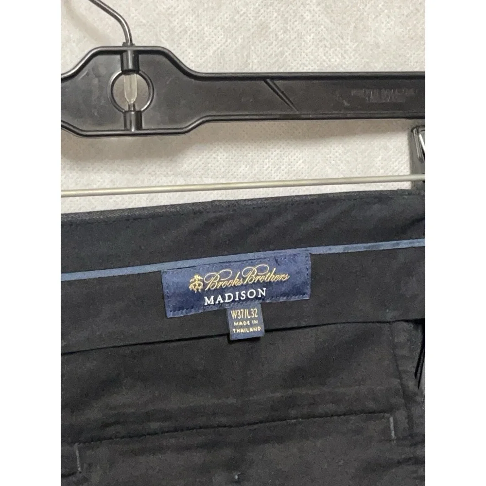 Brooks Brothers Pants Men 37x31 Gray Wool Madison Academia Cuffed Pleated Luxury